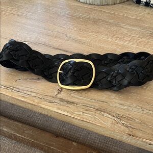 Polo by Ralph Lauren Black Braided Belt with Gold Buckle
2.5inch wide